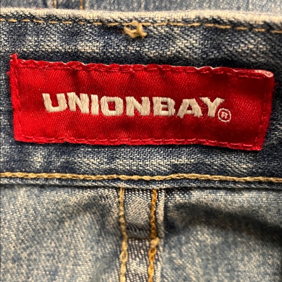 UNIONBAY-Denim Maxi Skirt with Front Slit size 5 jr - Picture 4 of 6